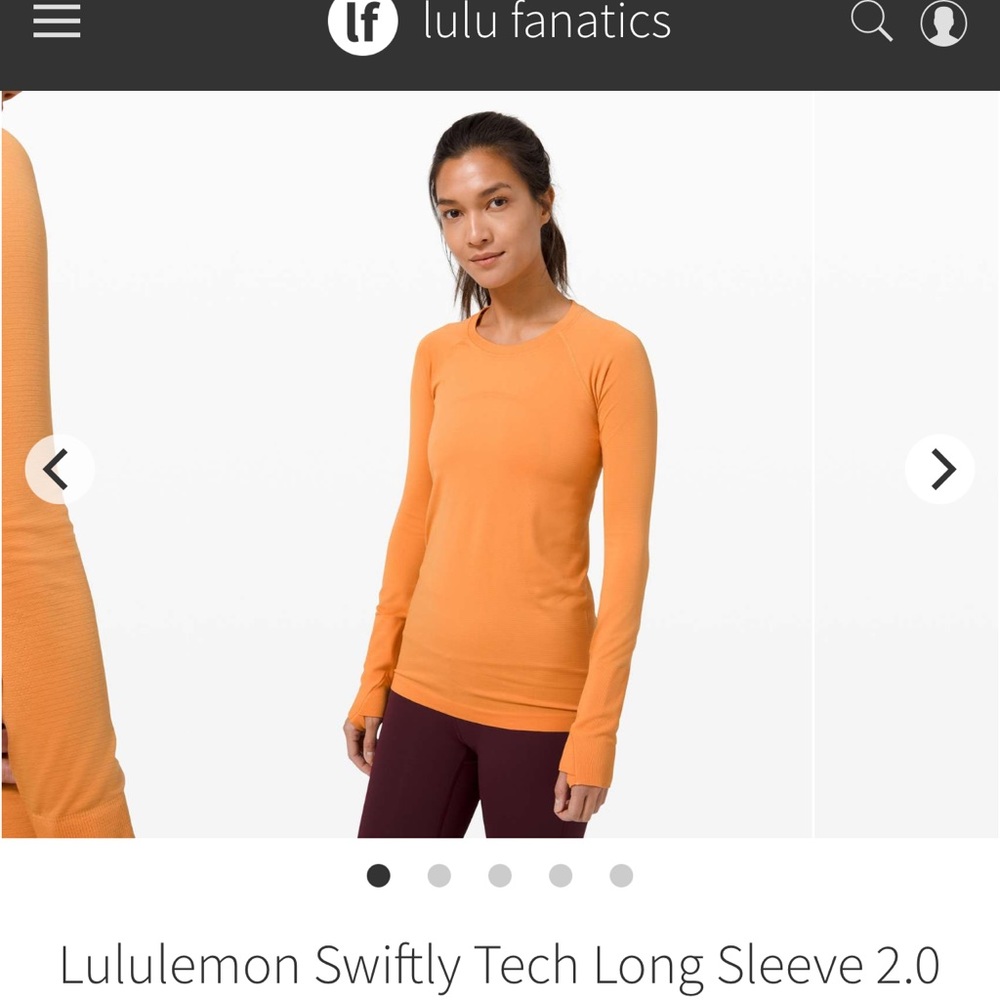 Lululemon Swiftly Tech Long Sleeve